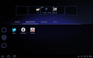 Press the home icon to return to standby mode.