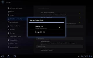 Press Change SIM PIN.