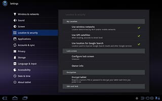 Press Configure lock screen.