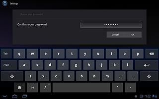 Key in the lock code again and press OK.