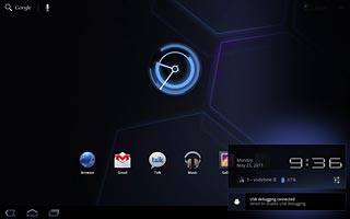 Press the settings icon.