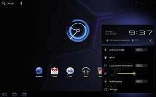 To deactivate flight mode:Press ON next to Airplane mode.