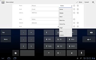 Press the required number type.