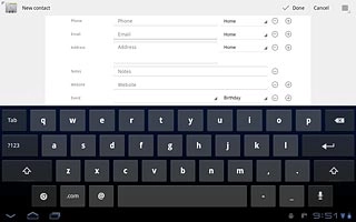 Press Email and key in the required email address.