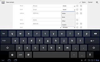Press the required email type.