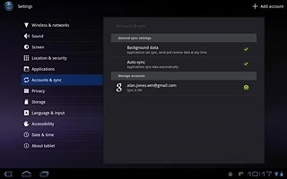 Press the home icon to return to standby mode.