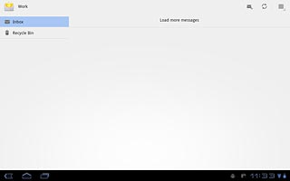 If email accounts have been created already:Press the menu icon.