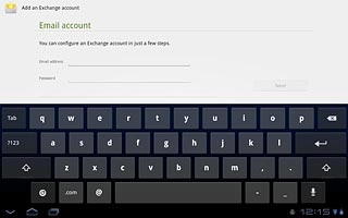 Press the field next to Password and key in your password.