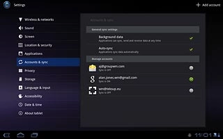 Press the home icon to return to standby mode.