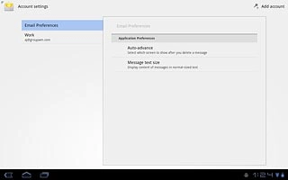 Press the required email account.