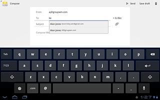 Press the required contact.To add more recipients.