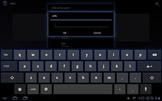 Key in live.vodafone.com and press OK.