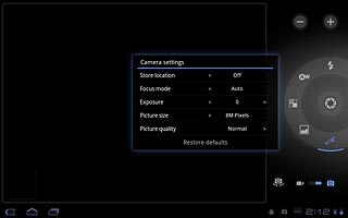 Press arrow right next to Picture quality to select the picture quality.