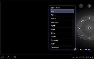 Press the required setting.