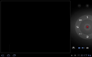 Press the record icon to start the video recorder.