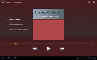 Press the home icon to return to standby mode.
