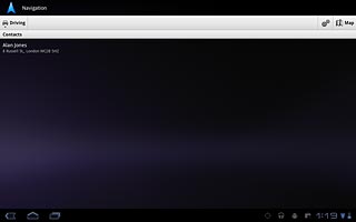 Contacts with addresses are displayed.Press the required contact.