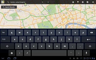 Key in the required destination and press arrow right.