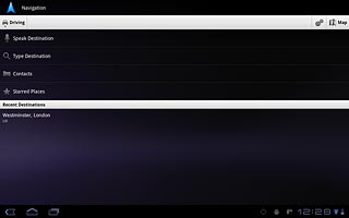 Press the home icon to return to standby mode.