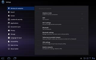 Press Wi-Fi settings.