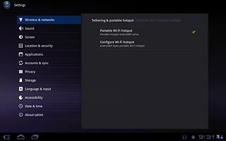 Press the home icon to return to standby mode.