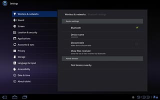 Press the home icon to return to standby mode.