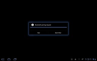 Check that the same access code is displayed on both devices and press Pair.The file is sent.