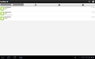 Press the home icon to return to standby mode.