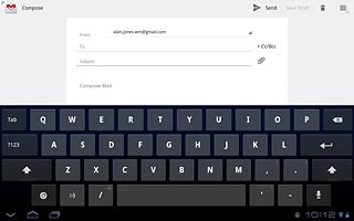 Press Compose Mail.Write the text.