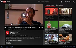 Press the required video clip.Press the return icon to go back.