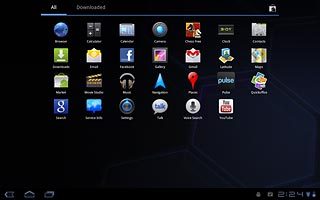 Press the home icon to return to standby mode.