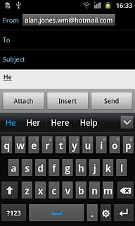 Press arrow down to see more words.