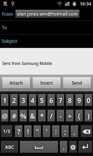 Press the required number or the required symbol.