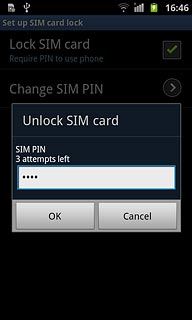 Key in your PIN and press OK.