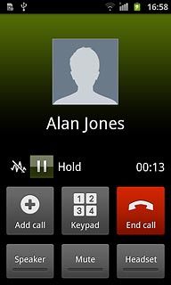 Press End call to end the call.