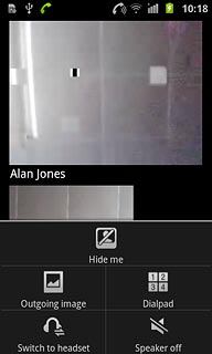 Press Hide me or Show me (depending on the current setting).