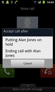 Press Putting  on hold.