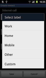 Press the required email type.