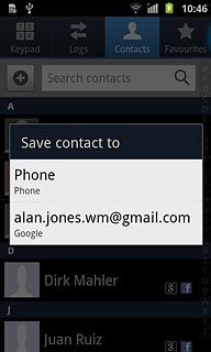 Press the required phone book.