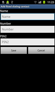 Press Name and key in the required name.