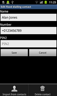 Press Delete contact.