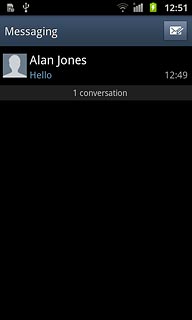 Press the required sender.