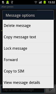 Press Delete message.