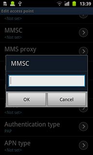 Key in http://www.vodafone.ie/mms and press OK.
