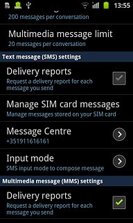 When the box next to the menu item is ticked (V), the function is turned on.