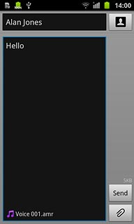 Press Send when you've finished your picture message.