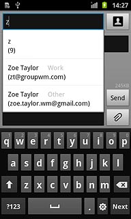 Press the required contact.