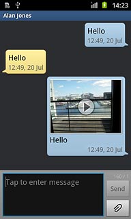 Press and hold the required picture message until a pop-up menu is displayed.