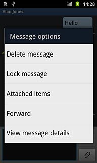 Press Delete message.