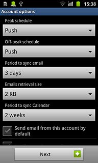 Press the drop down list below Off-peak schedule.